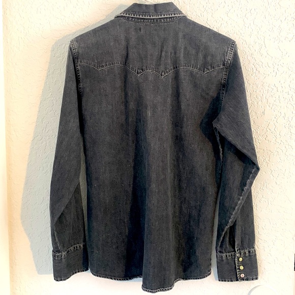 Levi’s Button Down Grey Denim size Men’s Small - Picture 3 of 4